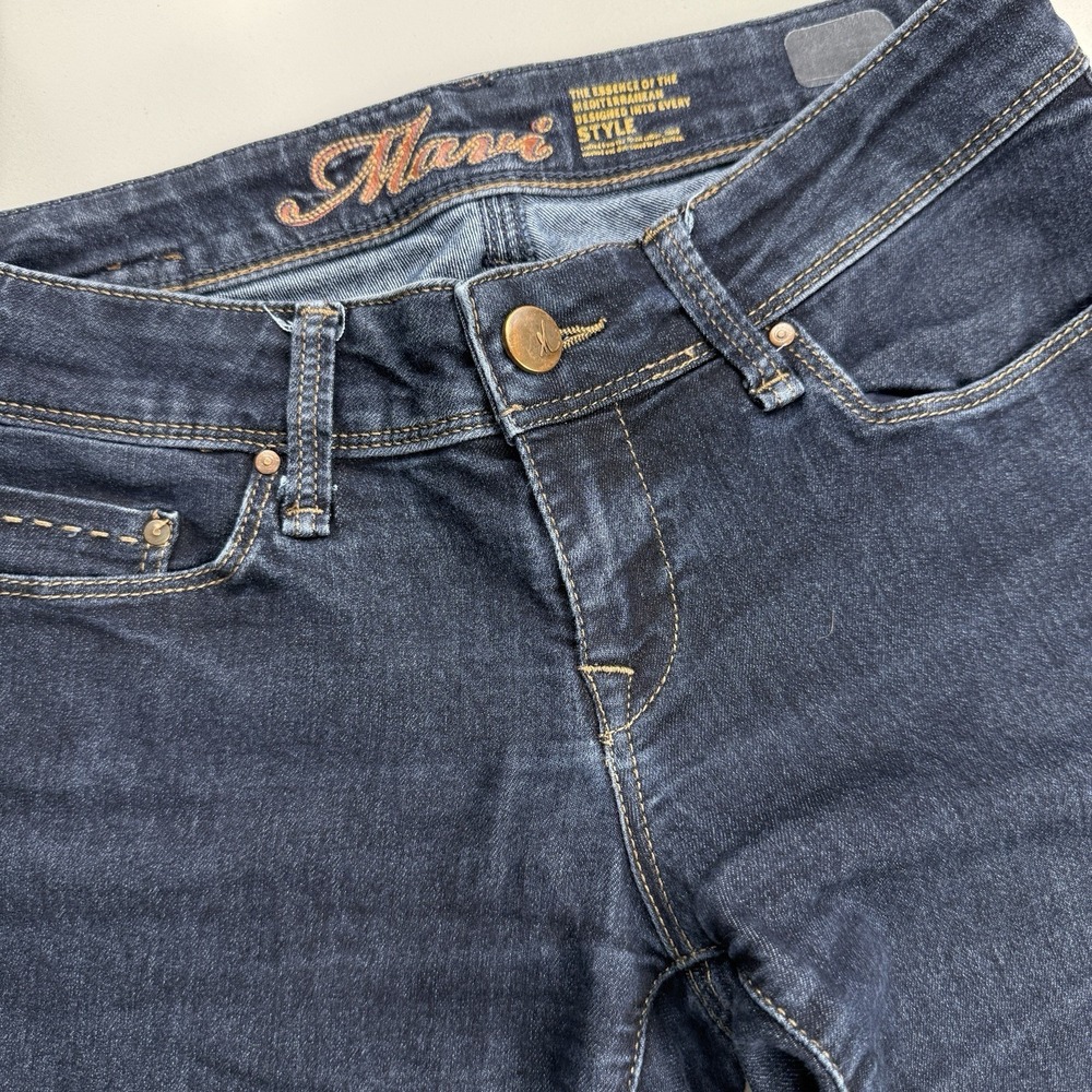 Mavi Bella Bootcut Jeans Womens 26x32‎ Blue Dark Wash Denim Stretch Low Rise